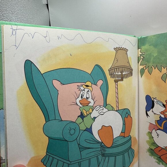 Mickeys Young Readers Library Vol. 2 Donalds Big News Hardcover Book - Picture 6 of 7